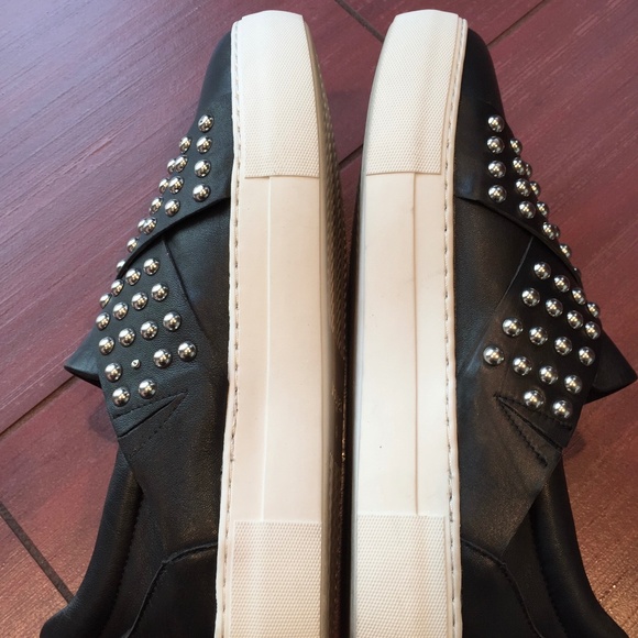 J/Slides Arley studded leather flatform sneaker - Picture 4 of 8